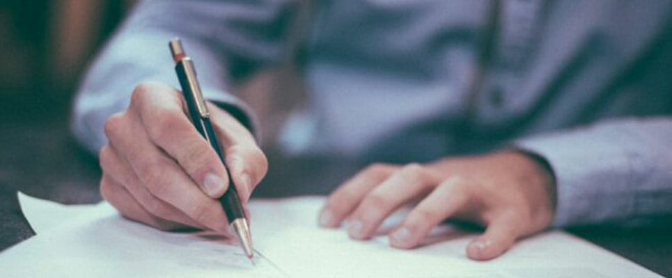 hand writing on piece of paper