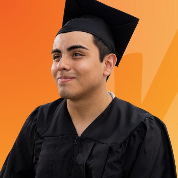 Student in graduation robes - Cadnidate Education Verification with InCheck