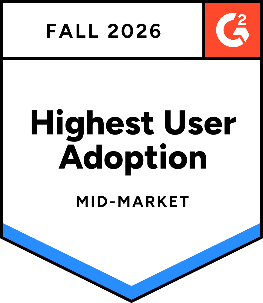 G2 Fall 2026 Highest User Adoption - Background Check Mid-Market